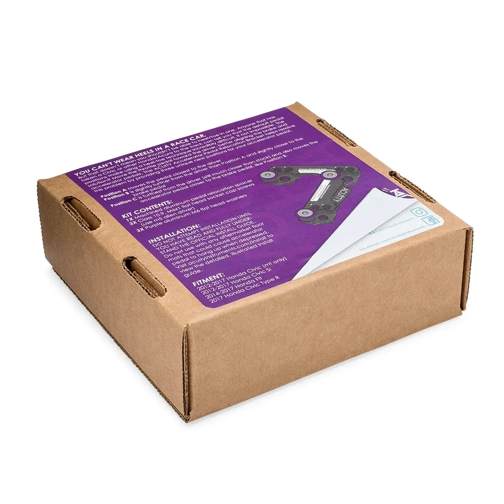ACUITY pedal spacer retail box